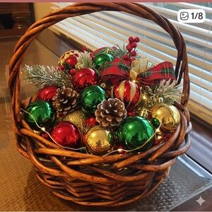 Brown Lg Wicker Basket